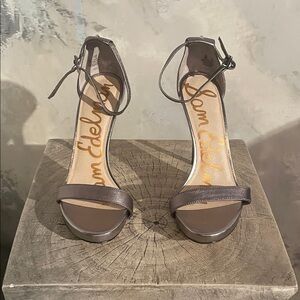 Sam Edelman Women's Metallic Gray Heels
